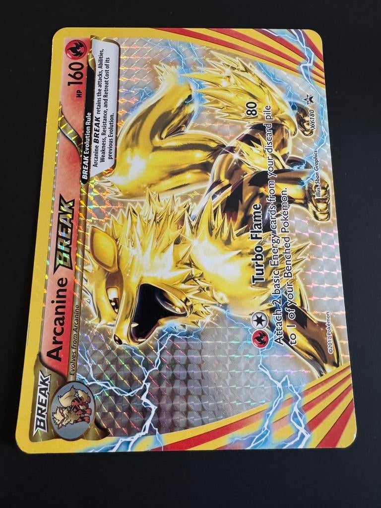 Arcanine Break XY180 Jumbo, Ophalen of Verzenden, Gebruikt, Losse kaart, Foil
