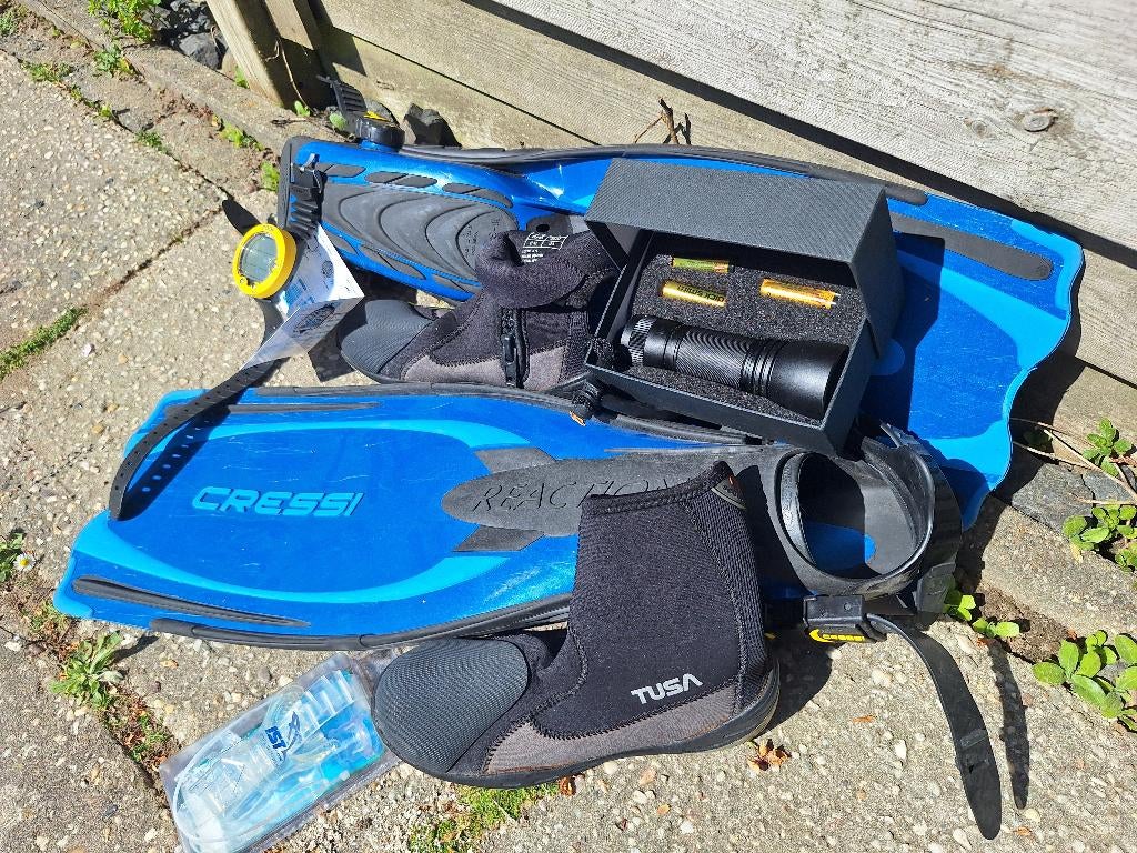 Duikspullen, Watersport en Boten, Duiken, Gebruikt, Zwem- of Duikvliezen, Ophalen