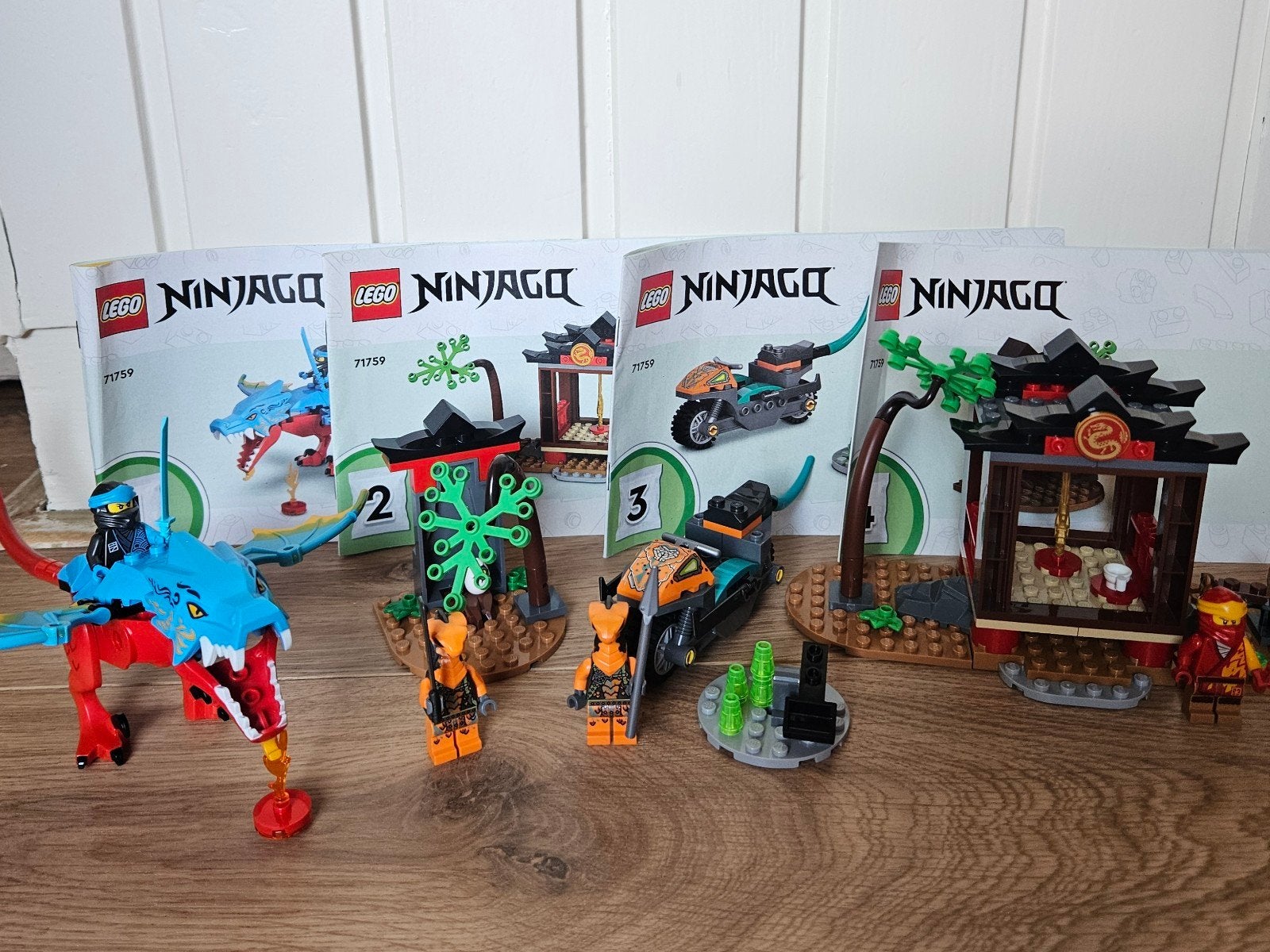 LEGO NINJAGO Ninja drakentempel - 71759, Lego, Ophalen of Verzenden, Zo goed als nieuw, Compleet