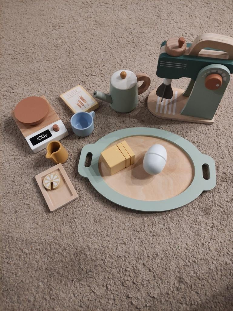 Houten speelgoed Mini matters mixer weegschaal, Kinderen en Baby's, Speelgoed | Houten speelgoed, Ophalen of Verzenden, Zo goed als nieuw