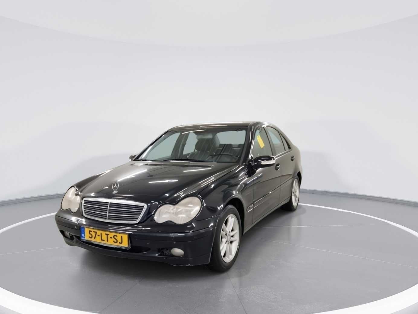 Mercedes-Benz C-klasse 180 Kompressor Amice 2003 | 57-LT-SJ, Automaat, Achterwielaandrijving, Gebruikt, Zwart