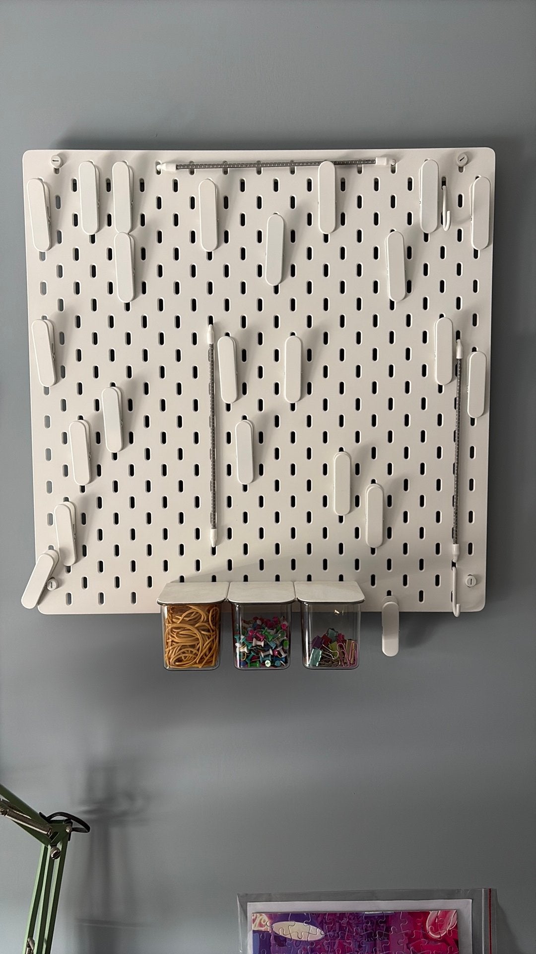 Ikea Skadis pegboarden met toebehoren, Ophalen, Gebruikt