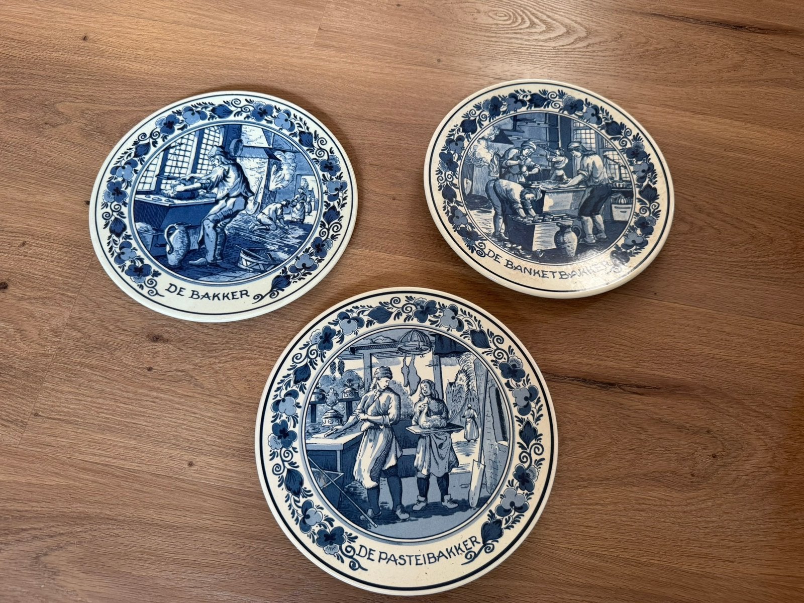 Royal Goedewaagen Delfts Blauw  -wandborden (Bakkersset, Ophalen of Verzenden