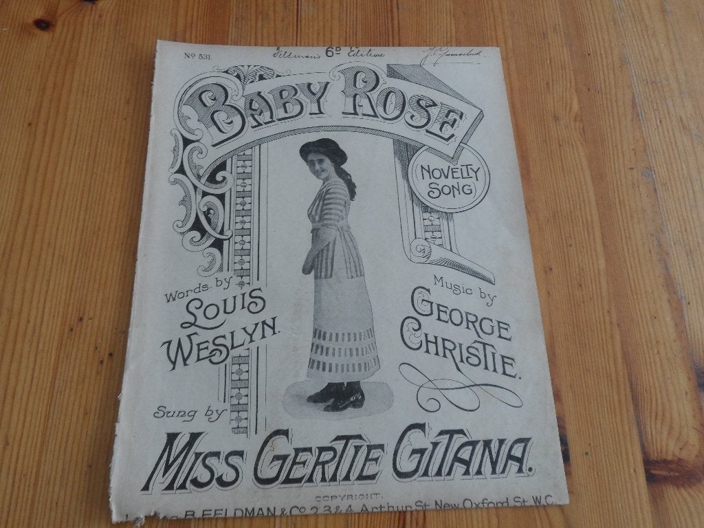 Baby rose - george christie / louis weslyn, Zang, Gebruikt, Ophalen of Verzenden, Artiest of Componist