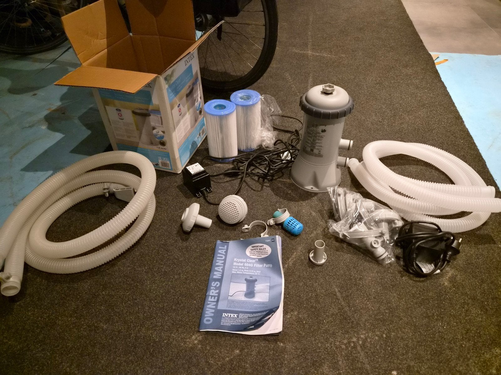 Zwembadpomp Intex Krystal Clear met extra onderdelen, Ophalen, Gebruikt, Zwembadpomp