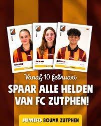 Voetbalplaatjes FC Zutphen, Jumbo, Ophalen of Verzenden