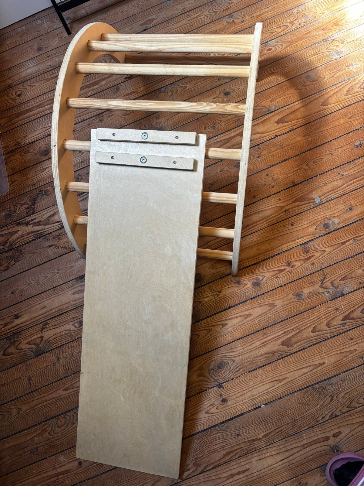 Houten Klimboog met Glij-/Klimplank, Ophalen, Gebruikt, Glijbaan