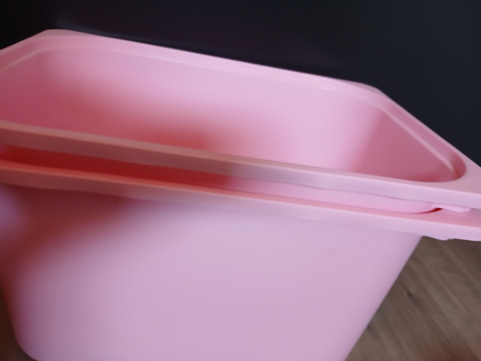 2x IKEA roze opbergbak, Ophalen of Verzenden, Gebruikt, Kunststof