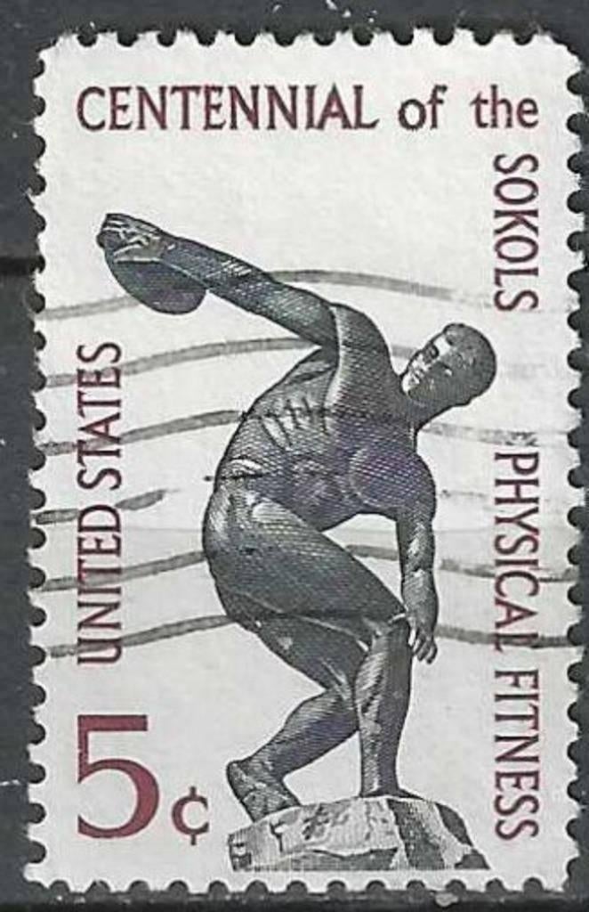 USA 1965 - Yvert 778 - Gymnastiekorganisatie Sokol. (ST), Verzenden, Gestempeld, Noord-Amerika
