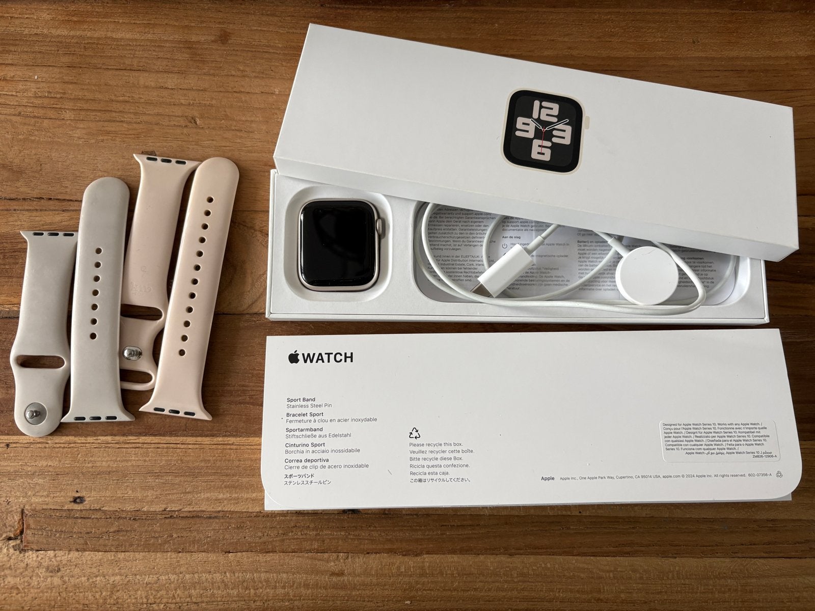 Apple Watch SE 2 Starlight 44mm, Wit, IOS, Ophalen of Verzenden, Zo goed als nieuw