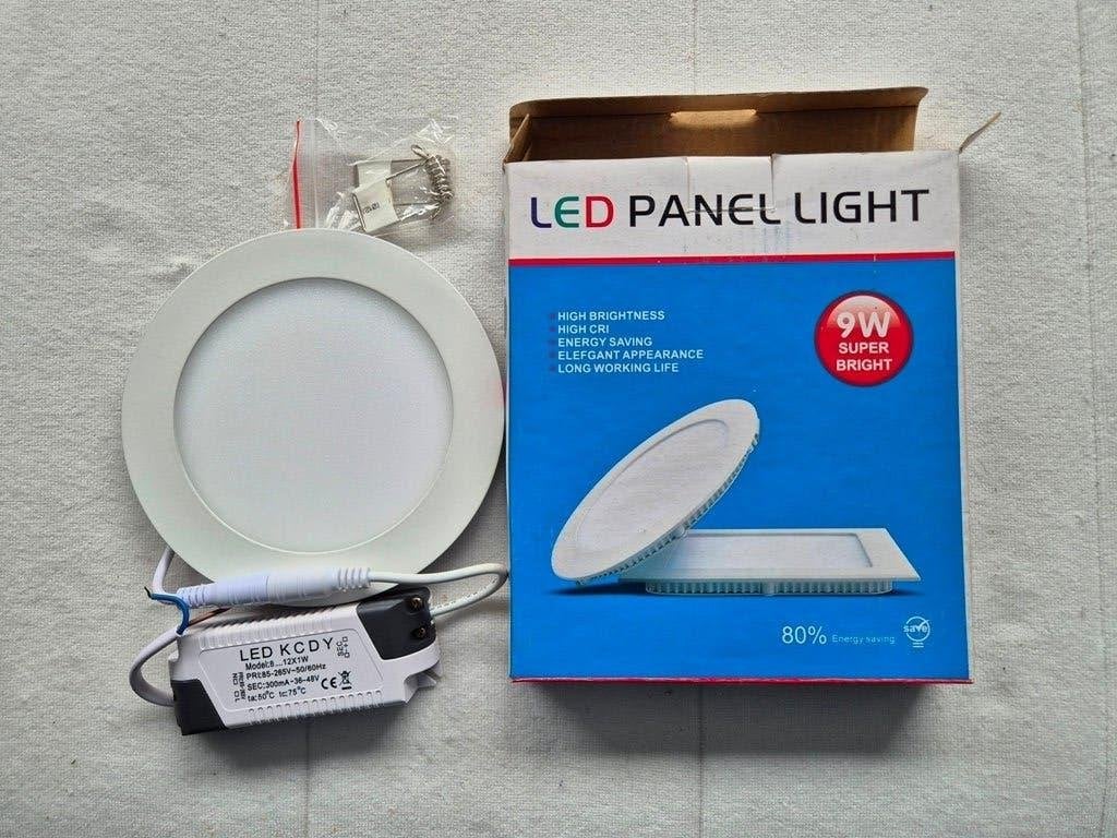 UITVERKOOP: LED Plafondlamp Inbouwspot Wit 9W - laatste, Huis en Inrichting, Lampen | Spots, Nieuw, Inbouwspot, Overige materialen