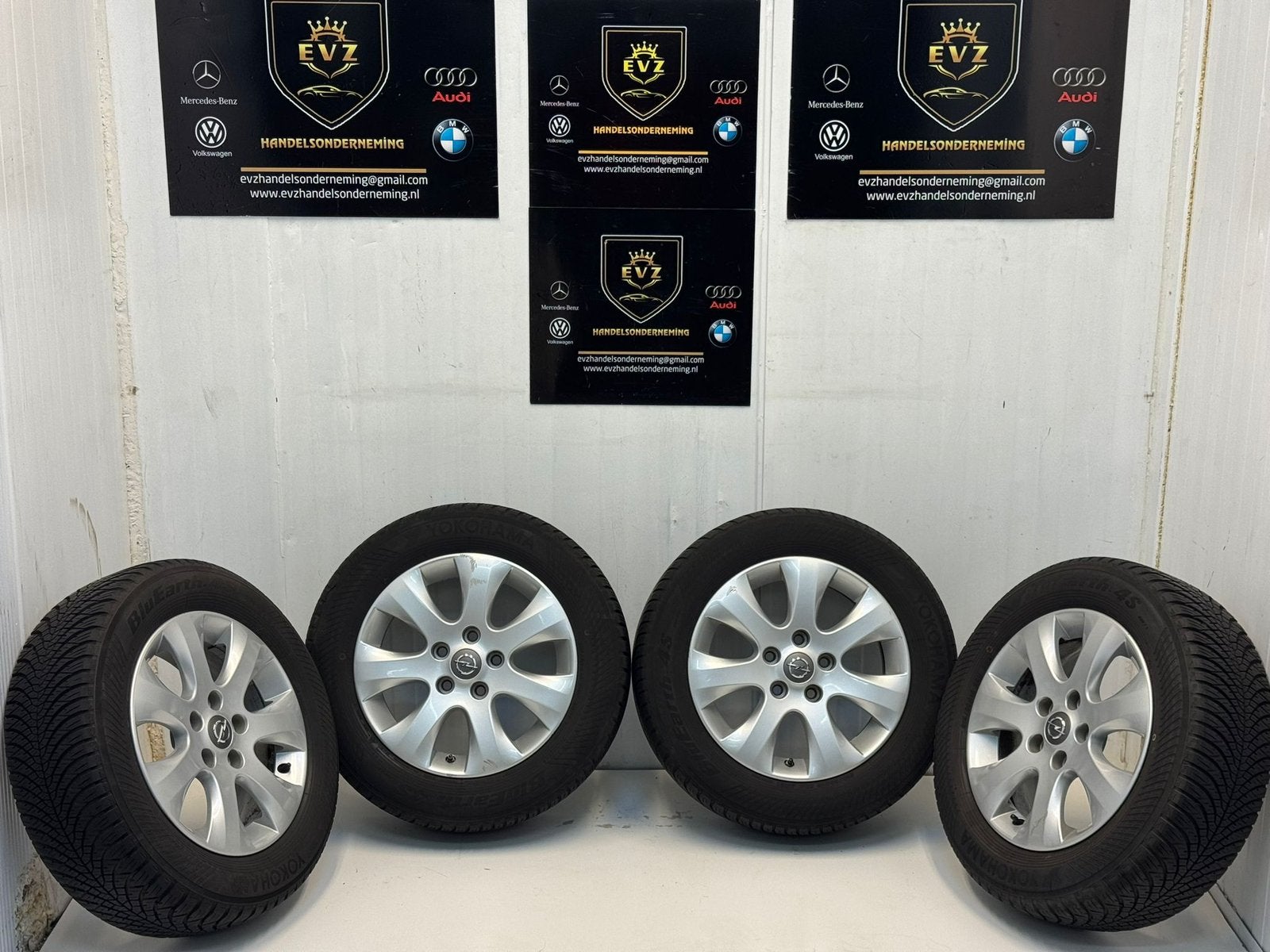 Org. Opel Astra J/Zafira/Meriva B velgenset met All-Seasons, Auto-onderdelen, 16 inch, Banden en Velgen, Ophalen of Verzenden