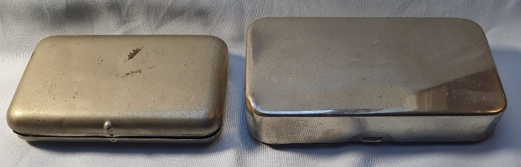 2 oude blikken, Verzenden, Gebruikt, Overige