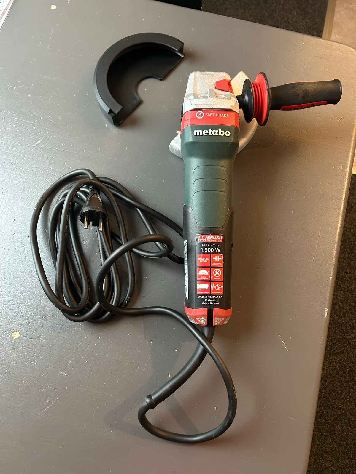 Metabo WEPBA 19-125 Q DS M-Brush haakse slijper, Ophalen of Verzenden, Zo goed als nieuw, 1000 watt of meer, Haakse handslijpmachine