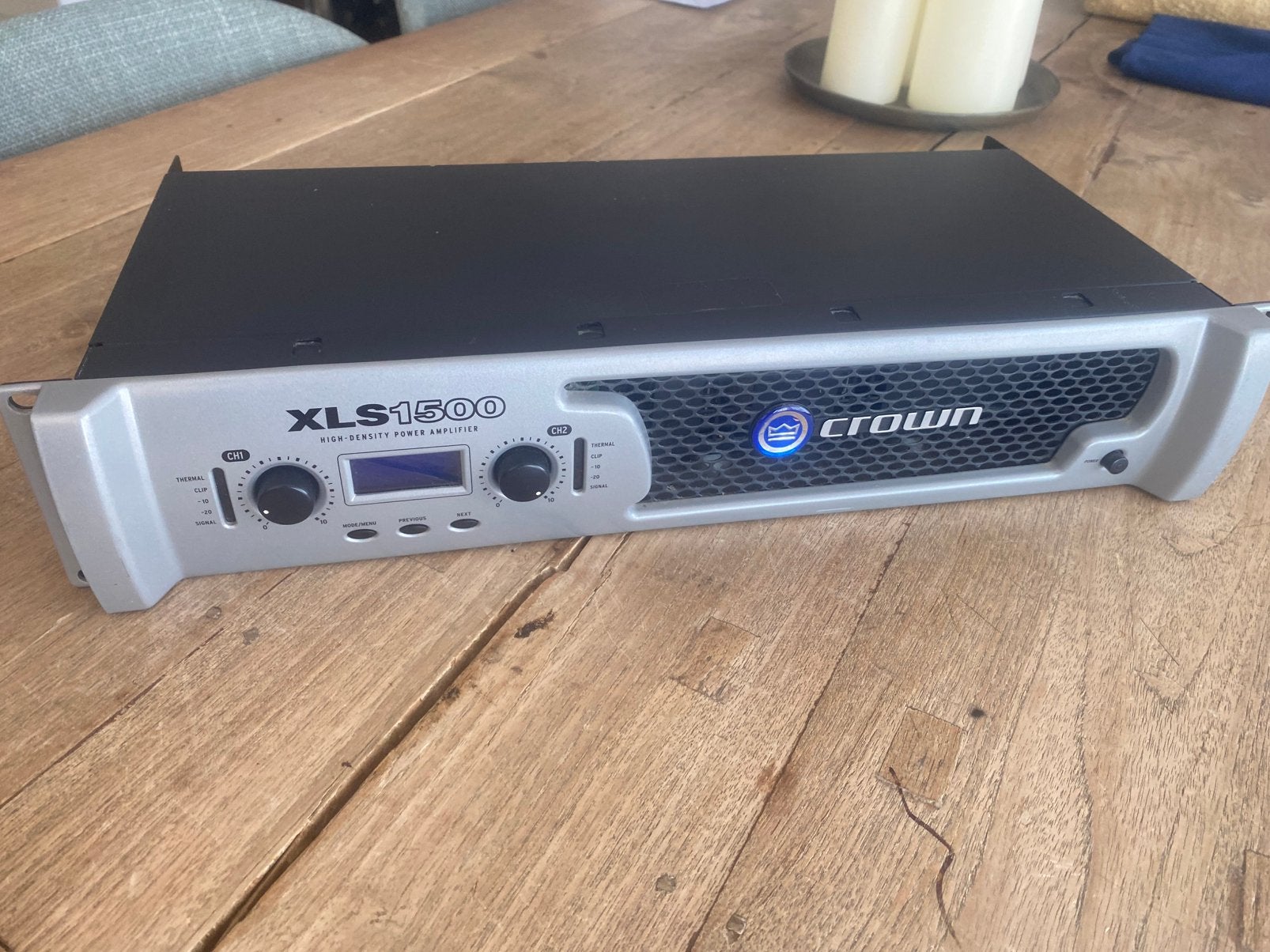 Crown XLS-1500 Eindversterker - Topstaat !!, 500 tot 1000 watt, Ophalen of Verzenden, Zo goed als nieuw, Nvt