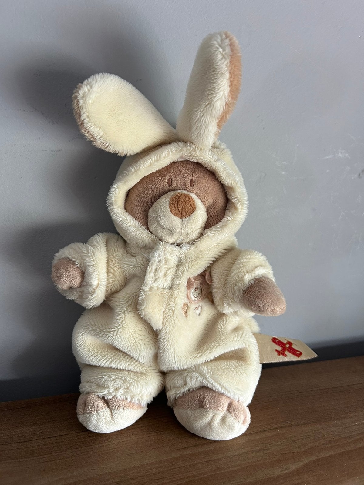 Nicotoy beertje met pakje knuffel knuffeltje knuffels, Verzenden, Zo goed als nieuw, Beer