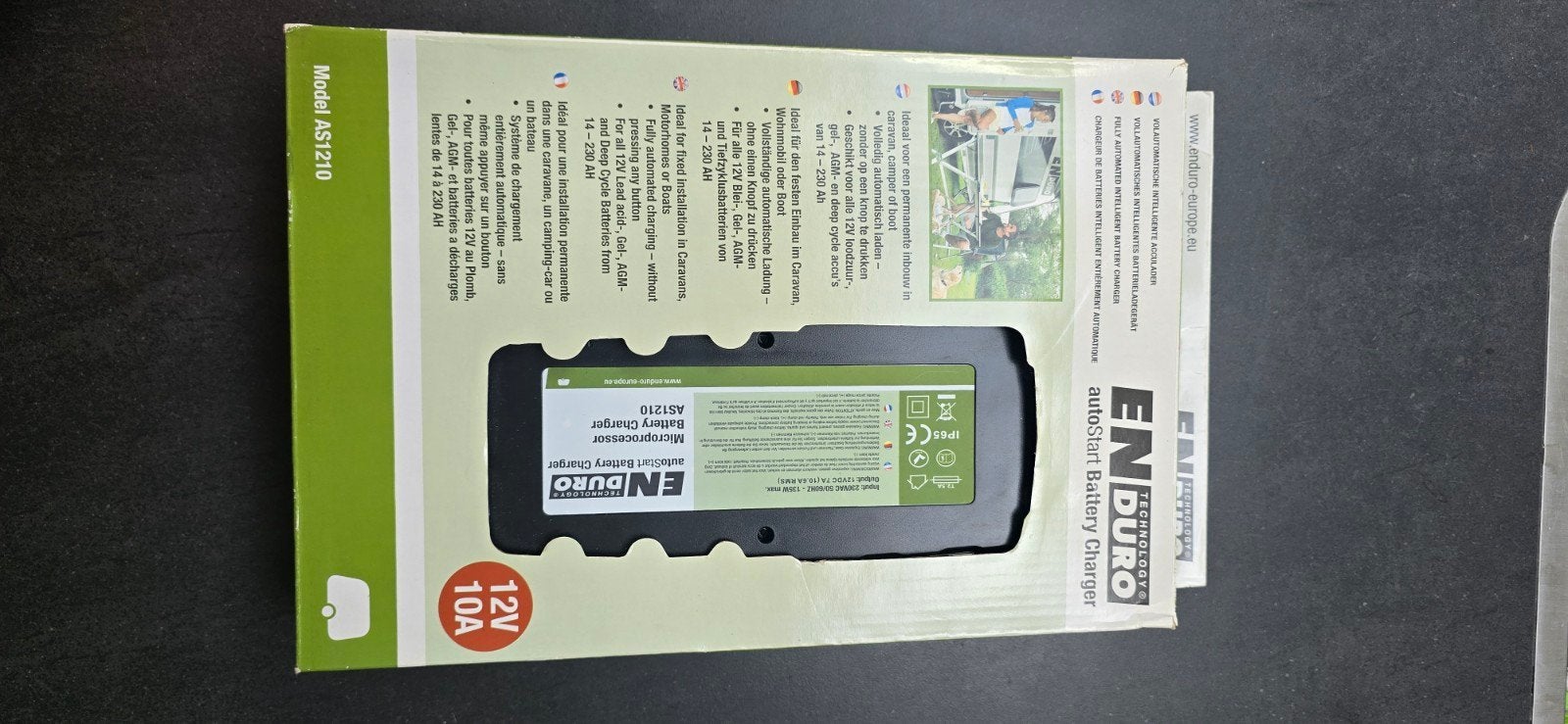 enduro accu lader, Ophalen