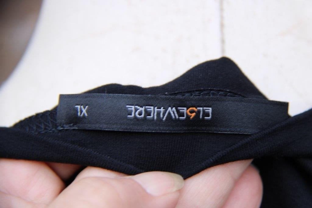 Jurk zwart/ grijs Elsewhere mt XL Vaste prijs, Elsewhere, Zwart, Maat 46/48 (XL) of groter, Ophalen of Verzenden