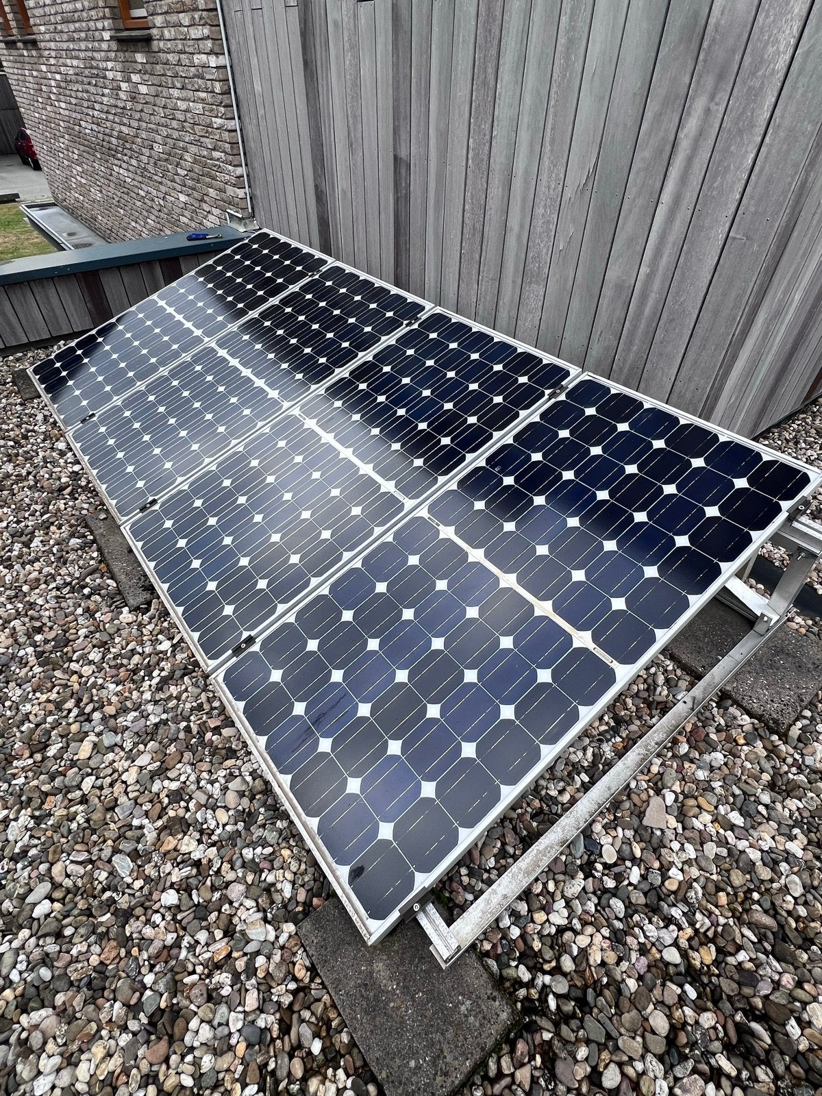 Zonnepanelen met Omnik omvormer en kabels, Doe-het-zelf en Verbouw, Ophalen, Gebruikt, Overige typen