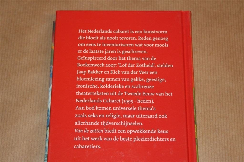 Van de Zotten — Beste Cabaretteksten [1995-2006], Ophalen of Verzenden, Zo goed als nieuw, Artiest
