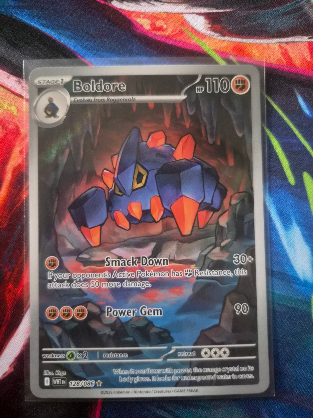 Pokémon Kaart: Boldore 128/086 (Wit) - Zo goed als nieuw, Ophalen of Verzenden, Zo goed als nieuw, Losse kaart