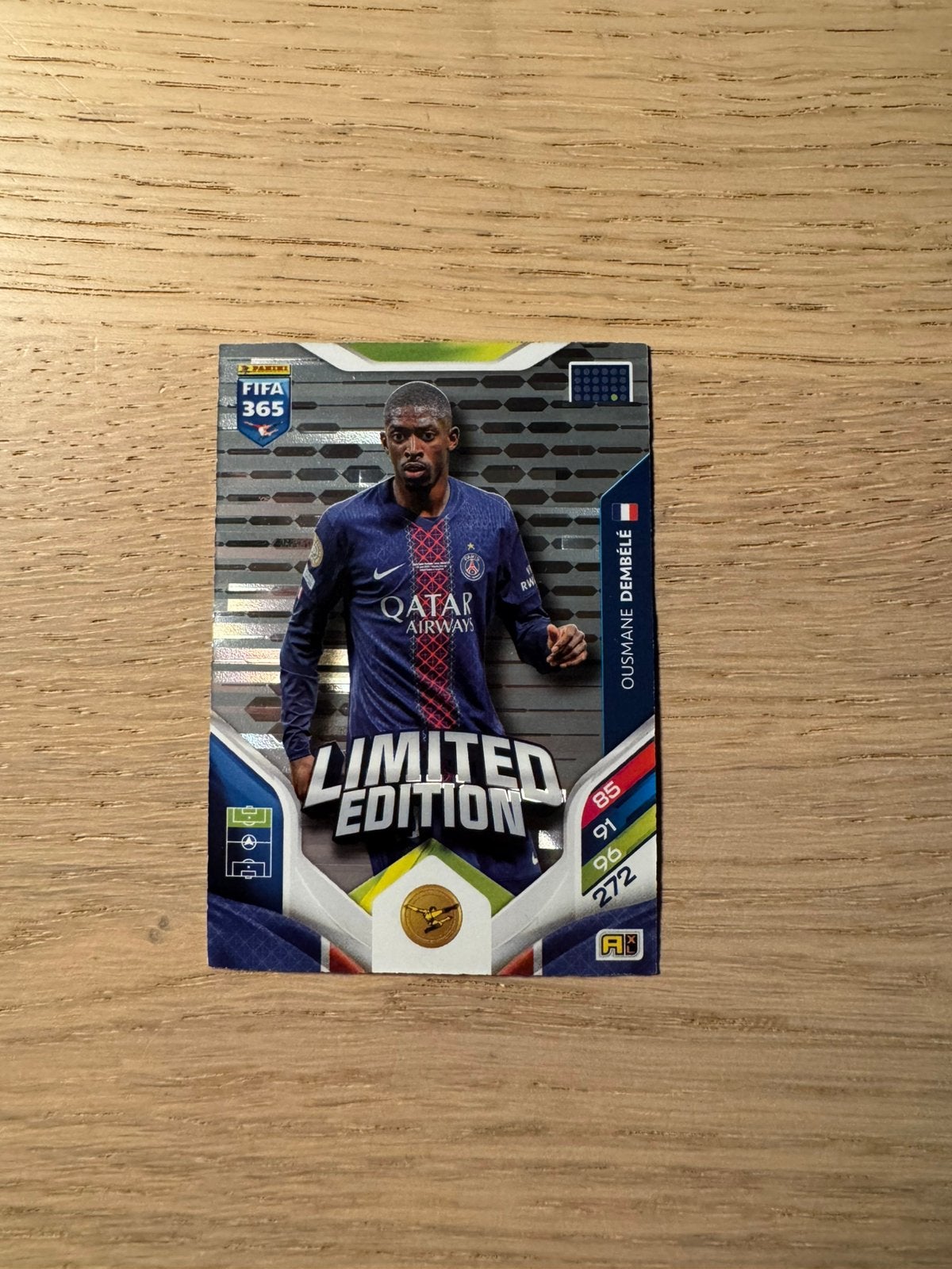 Ousmane Dembele Limited Edition Panini, Ophalen of Verzenden, Zo goed als nieuw, Plaatje