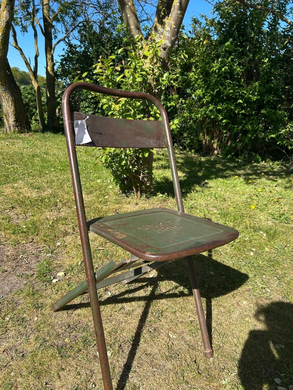 5x Nieuwe metalen klapstoelen - Groen, Ophalen, Overige kleuren, Klapstoel, Nieuw