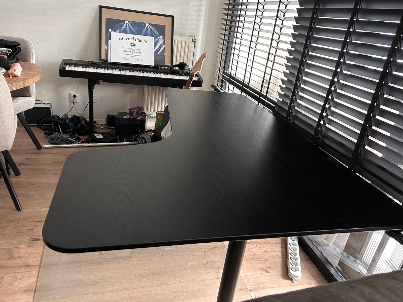 IKEA Bekant Hoekbureau Zwart - Zo goed als nieuw, Ophalen, Zwart, Spaanplaat of MDF, Hoekbureau