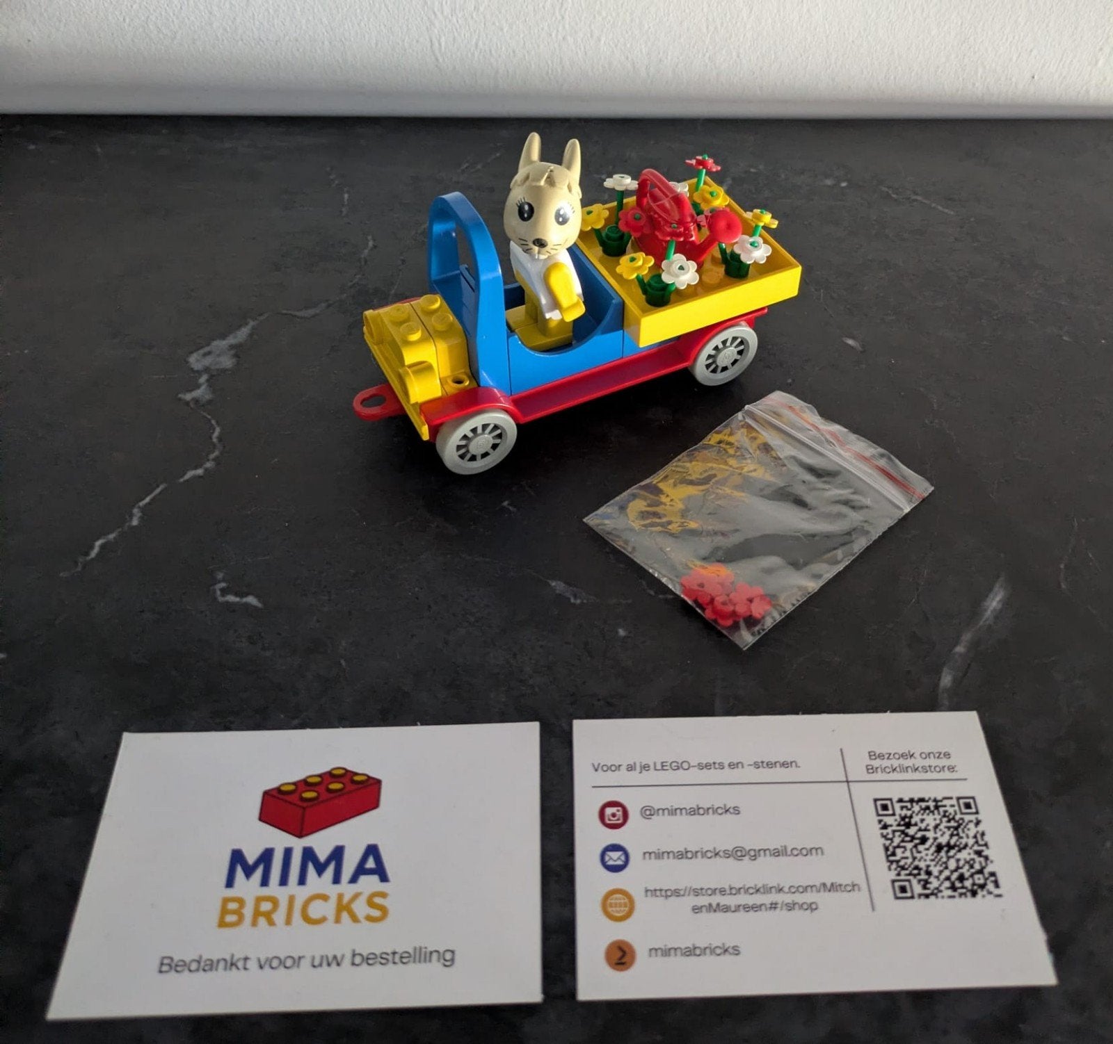 Lego Fabuland 3624 compleet met figuur en auto, Kinderen en Baby's, Speelgoed | Duplo en Lego, Lego, Lego, Gebruikt, Overige thema's