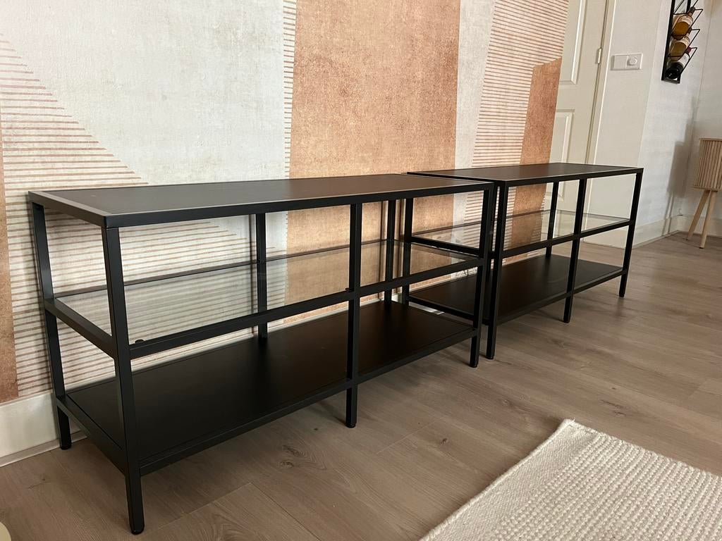 IKEA zwarte kastjes (per stuk of per 2), Huis en Inrichting, Kasten | Overige, Ophalen, Zo goed als nieuw