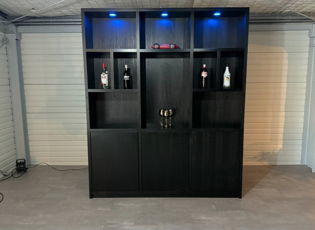 Drankenkast / Vakkenkast / Achterkast, Huis en Inrichting, Barren, Ophalen, Info@123barren.nl, Open Einde 12 Musselkanaal, Nieuw