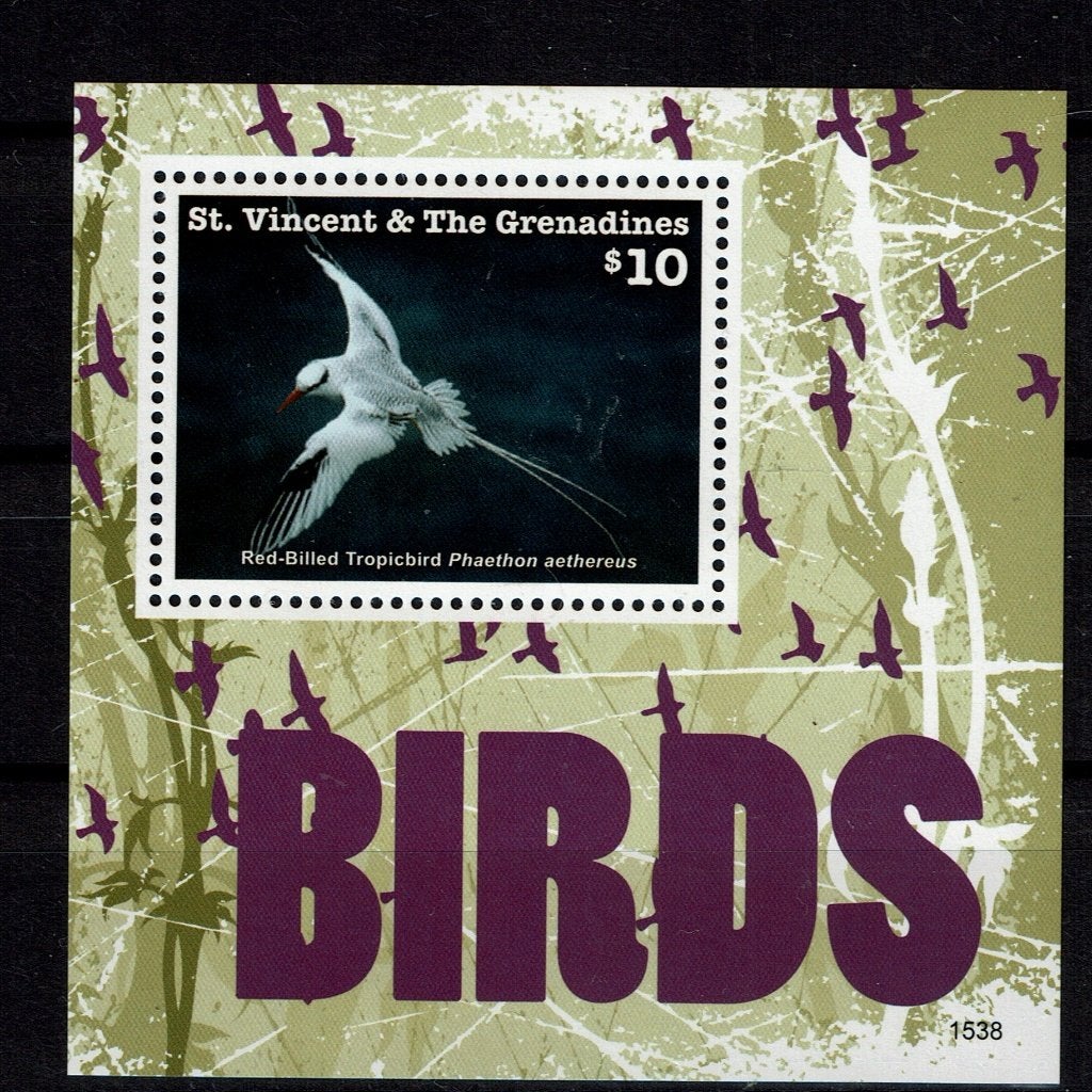 ST VINCENT 2015 PF BLOK ZEEVOGELS BIRDS VOGELS 3, Ophalen of Verzenden, Postfris, Dier of Natuur