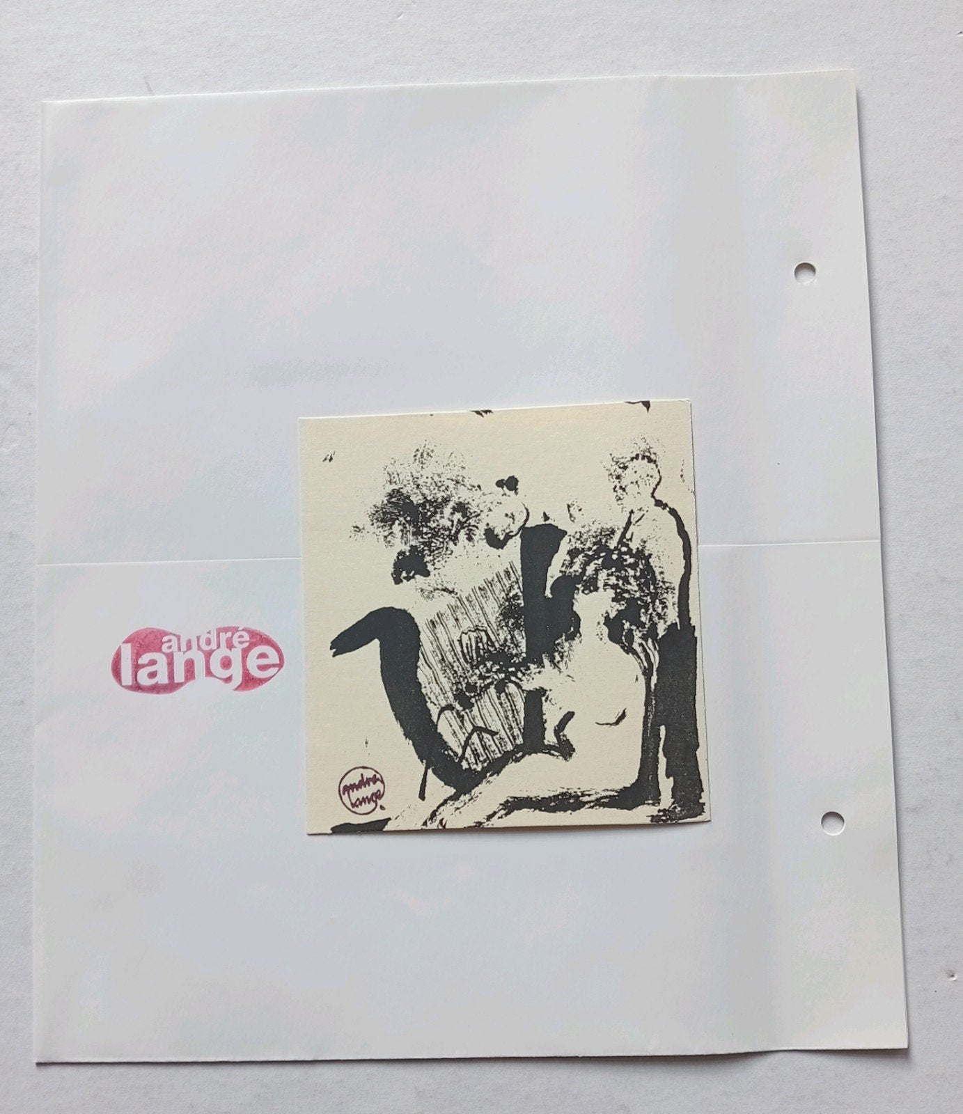 Andre Lange Litho 1998, Ophalen of Verzenden