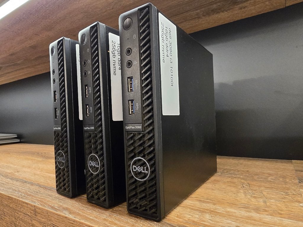 Dell Optiplex 3080 Mff-Intel i3 10100t-256Gb SSD-16GB DDR4, 256 GB, 2 tot 3 Ghz, Ccservice, Refurbished