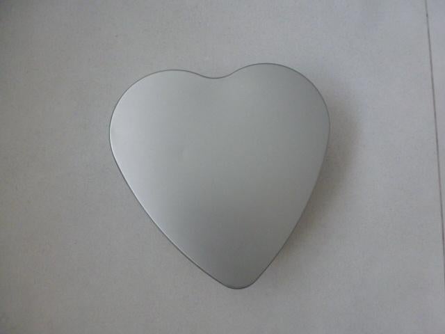 NIEUW 1 HARTJES BLIK GRIJS kado voor allerliefste valentijn, Verzamelen, Blikken, Ophalen of Verzenden, Nieuw, Overige