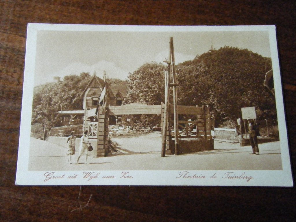 C7 - Wijk aan Zee - Theetuin - Mooi/Oud, Ophalen of Verzenden, 1940 tot 1960, Noord-Holland