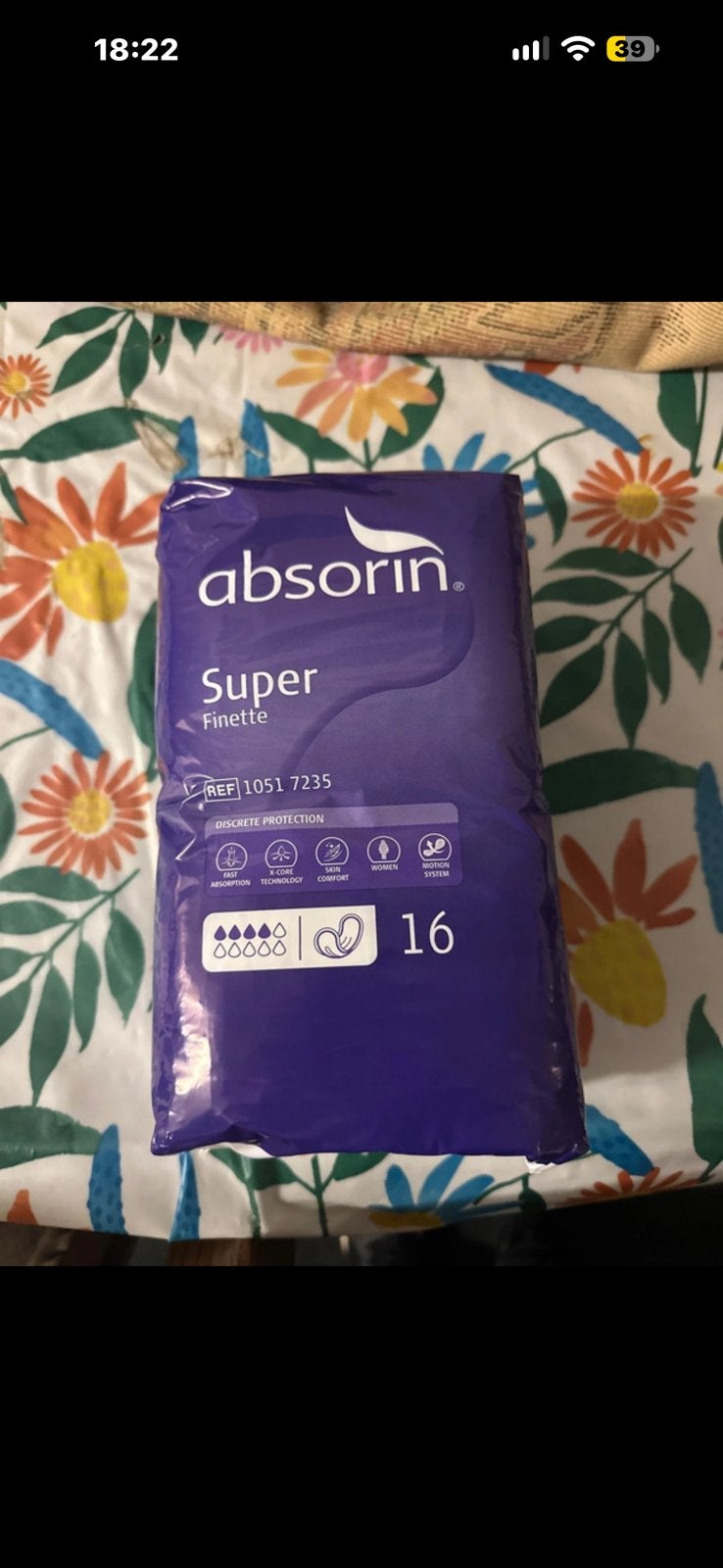 Absorin inleggers een doos met 6 pakken, Diversen, Ophalen of Verzenden, Zo goed als nieuw