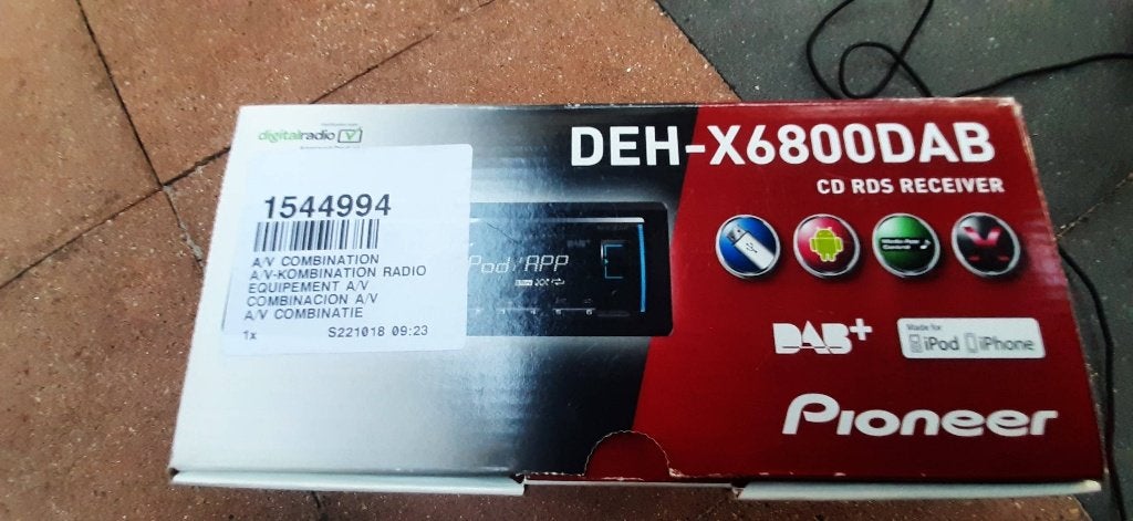 Pioneer DEH-X6800 DAB nieuw in doos dab antenne en telefoonh, Auto diversen, Ophalen of Verzenden, Nieuw