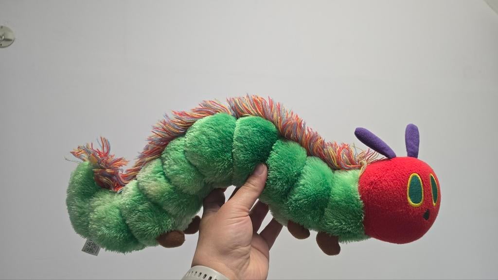 De Rupsje Nooitgenoeg knuffel 42 cm- World of Eric Carle, Kinderen en Baby's, Speelgoed | Knuffels en Pluche, Overige merken, Overige karakters