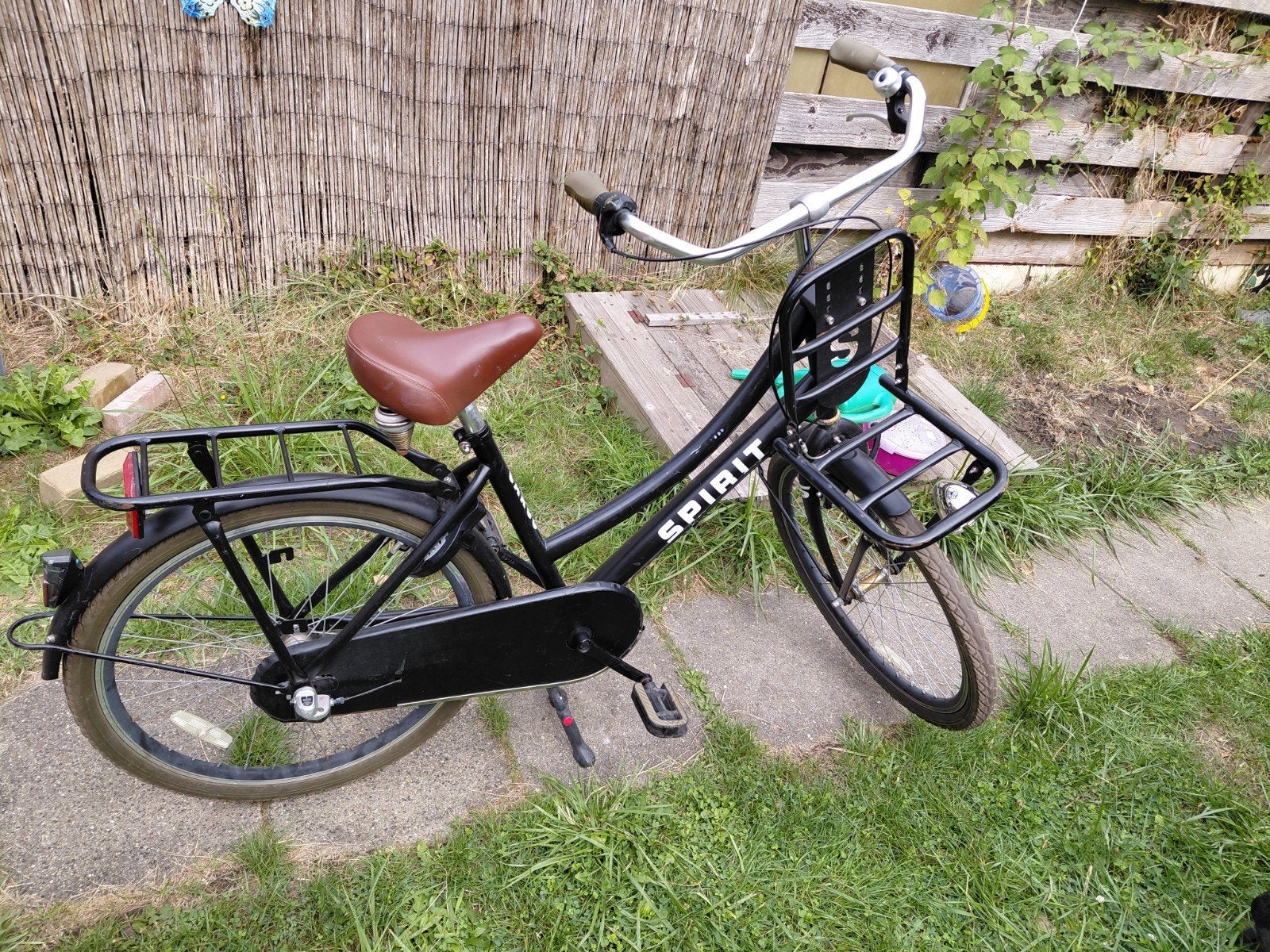 fiets cargo spirit, Ophalen
