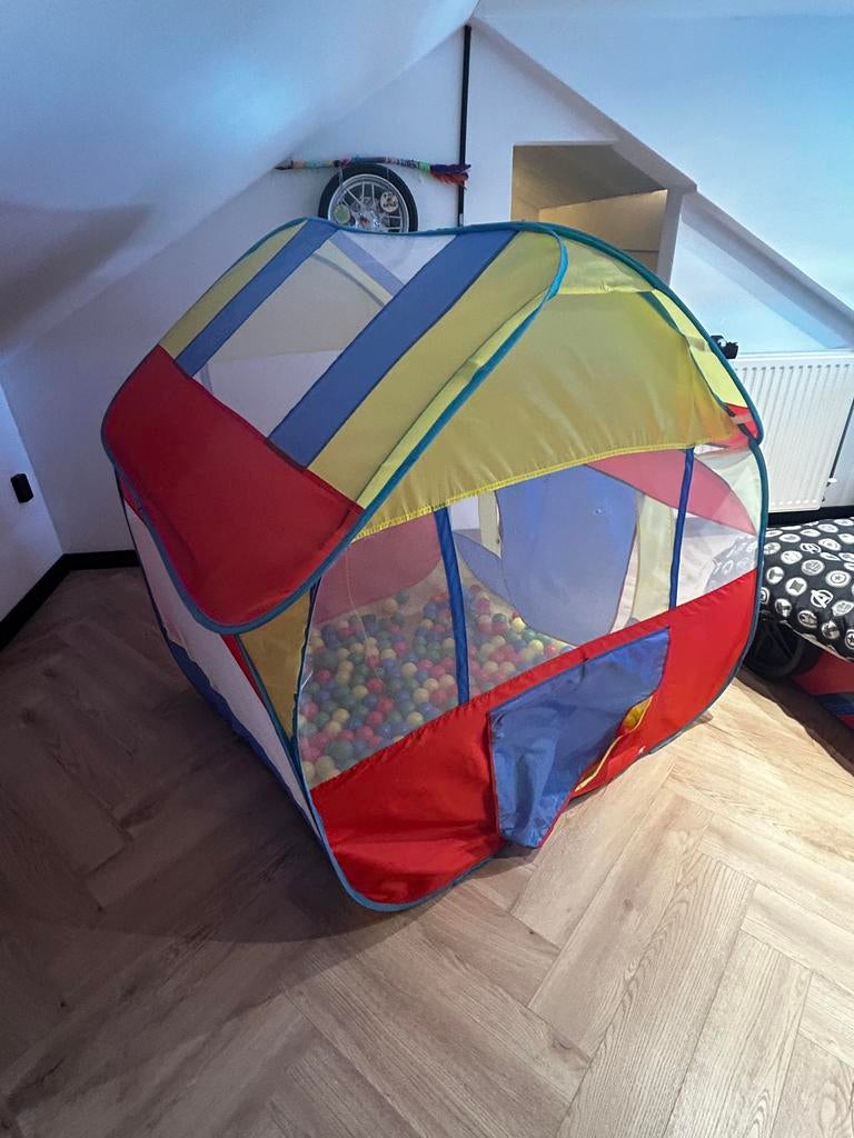 Speeltent / Ballenbak met dak - 1x1 meter, Ophalen, Gebruikt, Jongen of Meisje