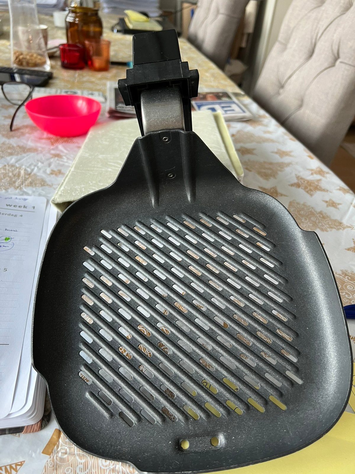Grillpan accessoire airfryer. Grillplaat. Nieuw., Ophalen of Verzenden, Nieuw