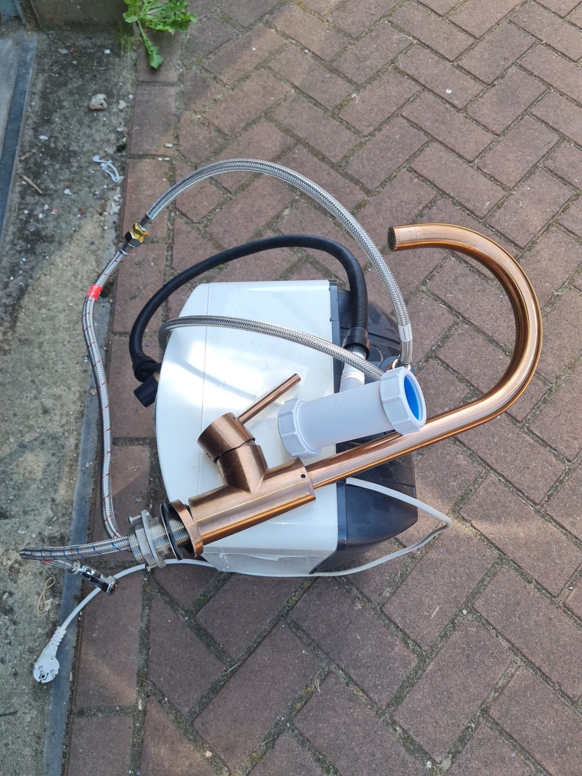 Complete boiler set met kraan, Ophalen, Gebruikt, Koper, Kraan