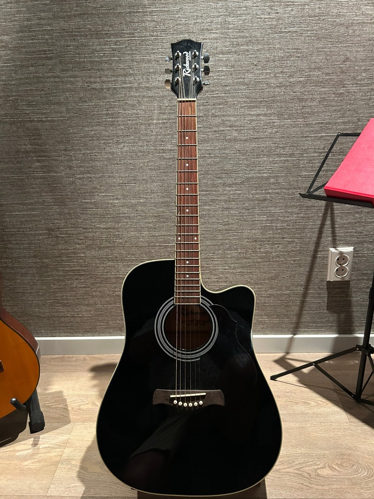 Western gitaar, Richwood RD 12 CEBK, Ophalen, Zo goed als nieuw, Western- of Steelstringgitaar