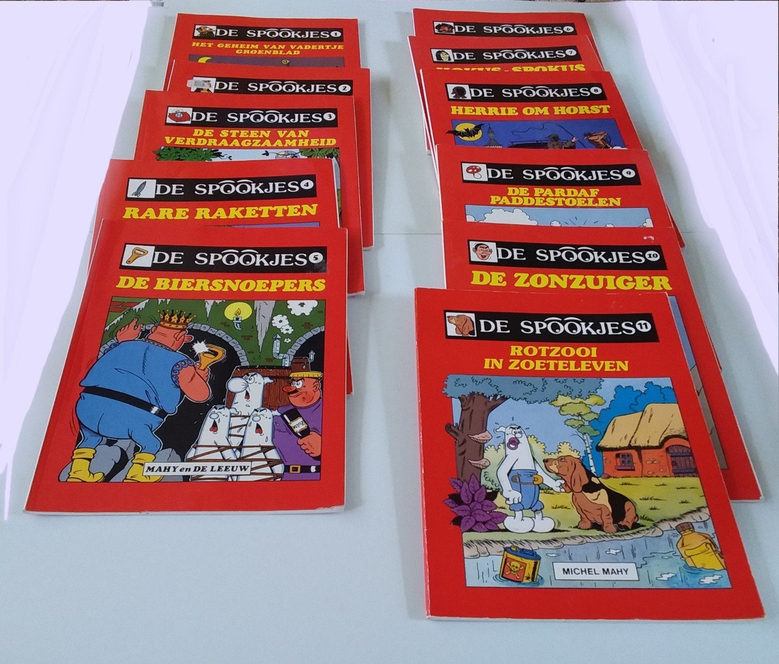 De spookjes deel 1 tot 11., Boeken, Meerdere stripboeken, Ophalen of Verzenden
