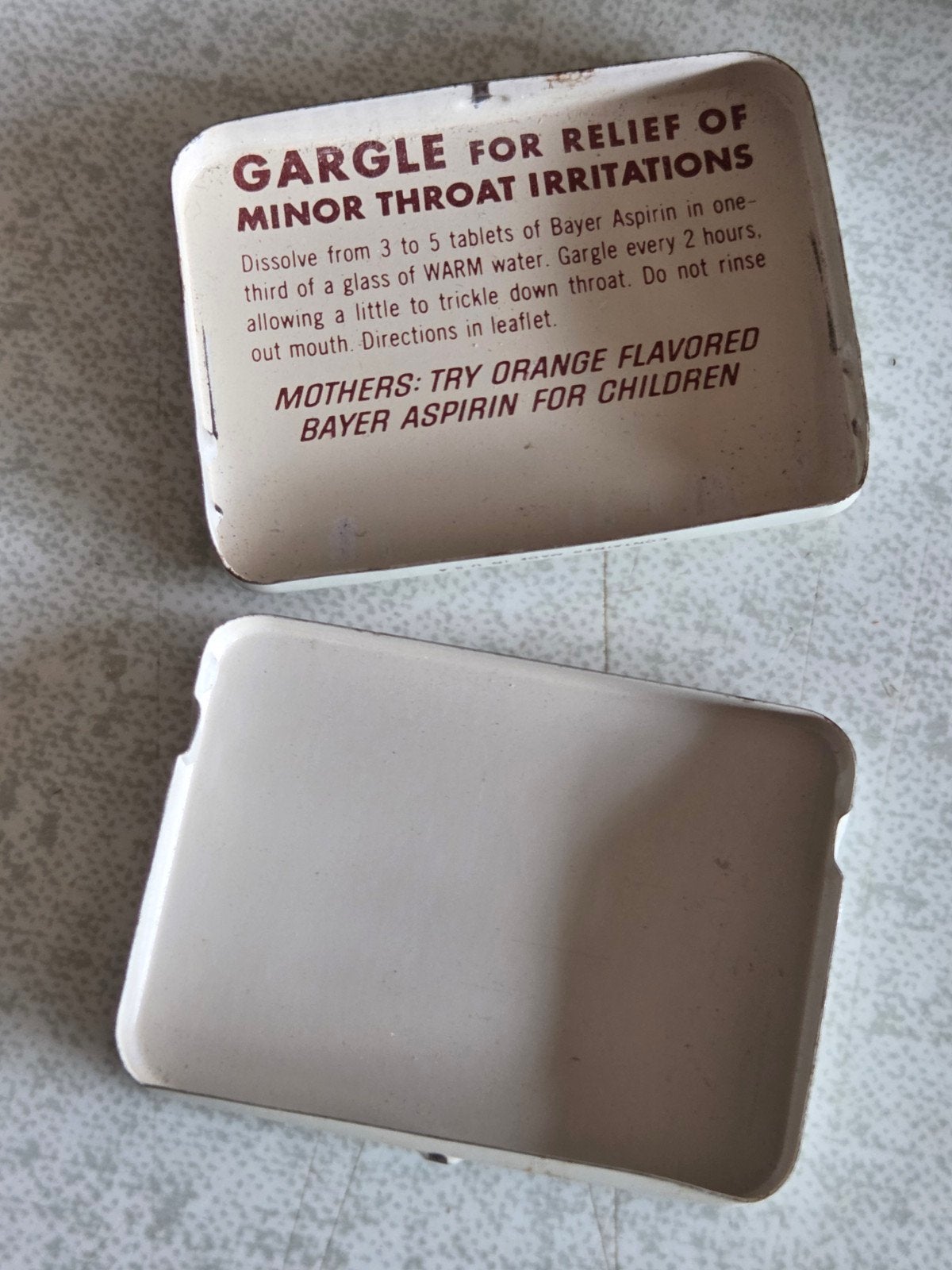 Vintage Bayer Aspirine Blikje - Zeldzaam Verzamelobject, Ophalen of Verzenden, Gebruikt