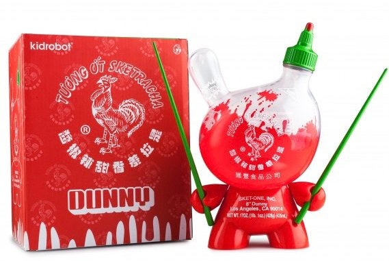 Kidrobot Dunny 8 inch “SKETRACHA HALF EMPTY BOTTLE” SketOne, Verzenden, Nieuw