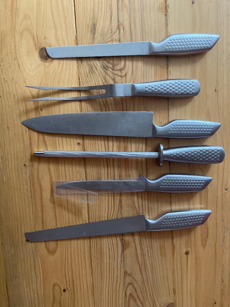 Messen Fischer s.g., Ophalen, Bestekset, Zo goed als nieuw, Rvs of Chroom