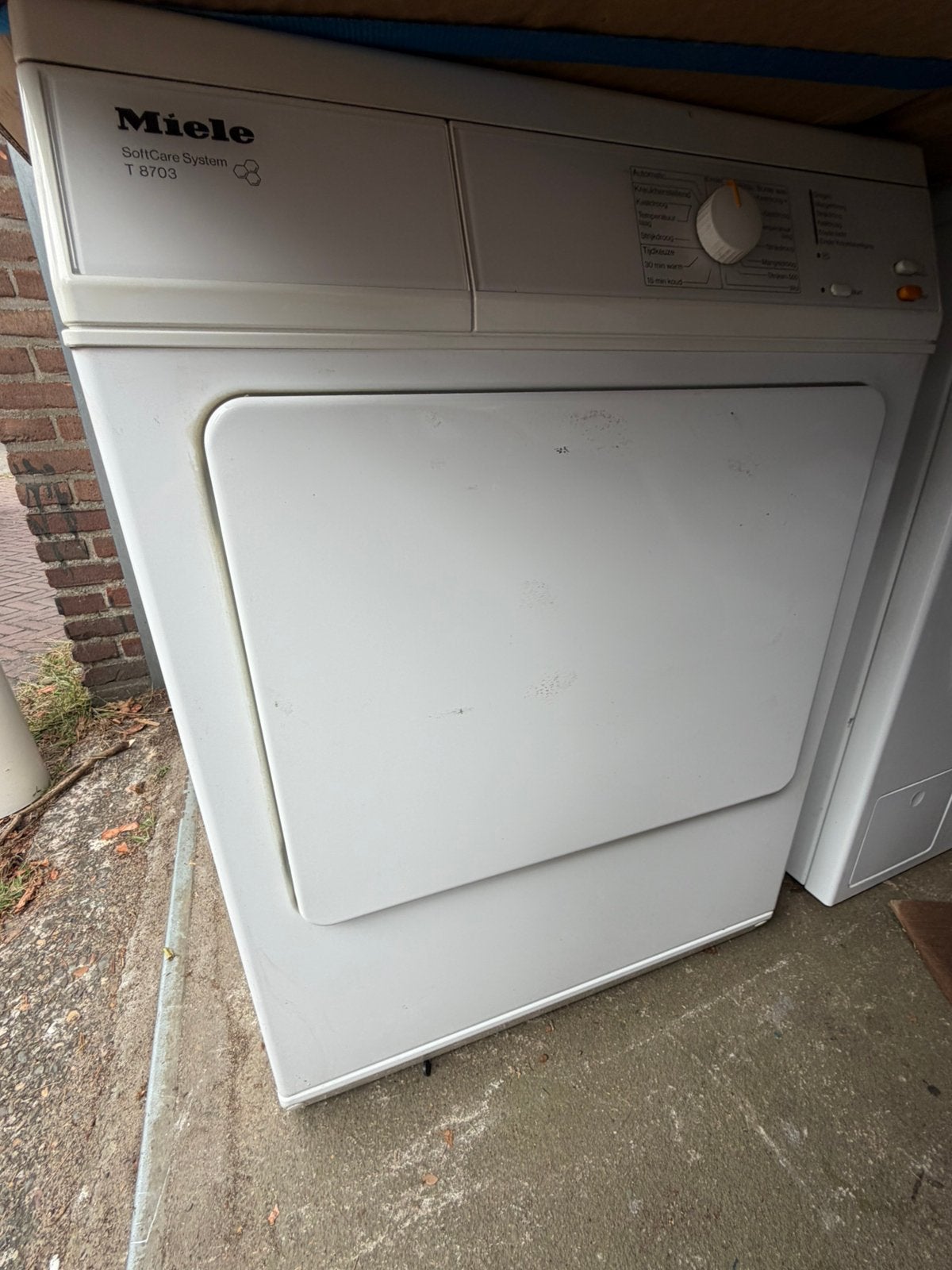 Miele T8703 wasdroger, Witgoed en Apparatuur, Wasdrogers, Ophalen, 6 tot 8 kg, Gebruikt, Luchtafvoer
