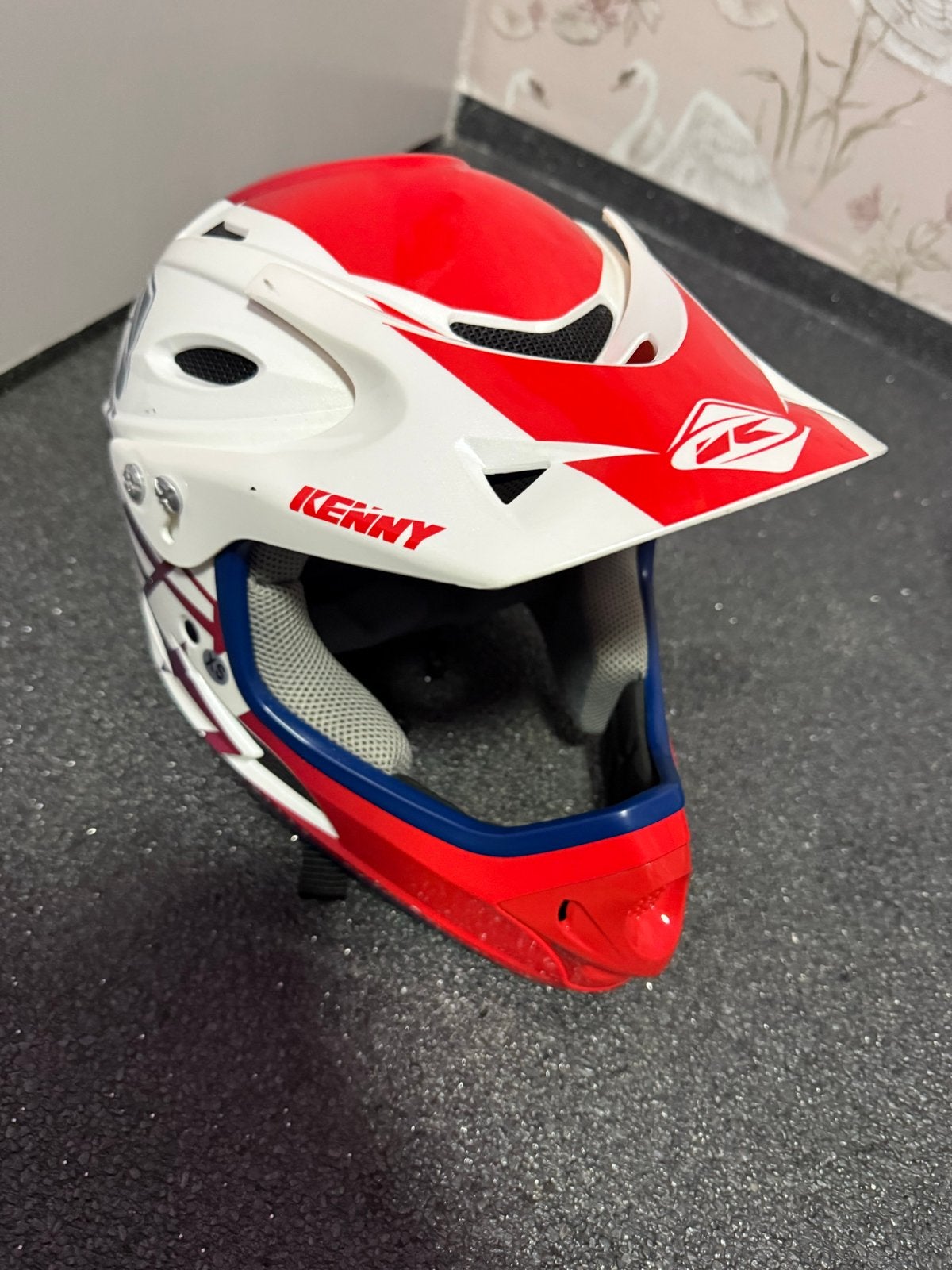 Kenny Unlimited Fietshelm XS - Rood/Wit, Ophalen, Gebruikt, XS, Jongen